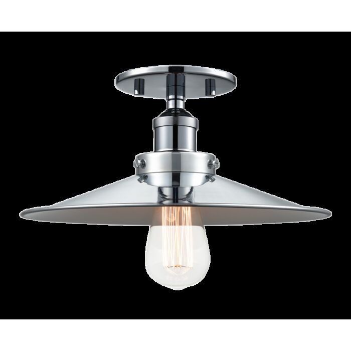 Matteo Bulstrode'S Workshop 1 Light Ceiling Light In Chrome
