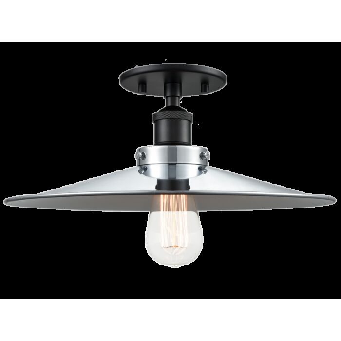 Matteo Bulstrode'S Workshop 1 Light Ceiling Light In Black