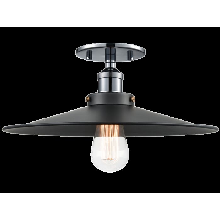 Matteo Bulstrode'S Workshop 1 Light Ceiling Light In Chrome