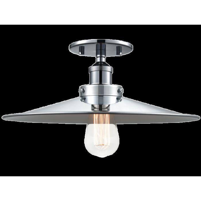 Matteo Bulstrode'S Workshop 1 Light Ceiling Light In Chrome