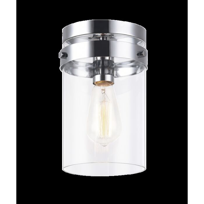 Matteo Zale 1 Light Ceiling Light In Chrome