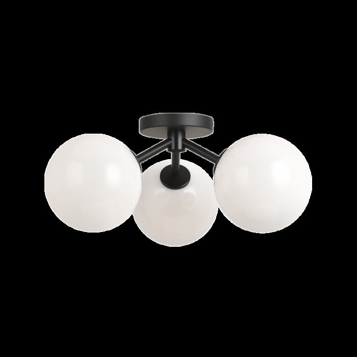 Matteo Novo 3 Light Ceiling Light In Black