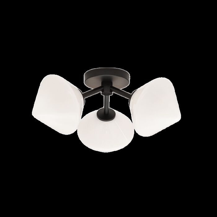 Matteo Novo 3 Light Ceiling Light In Black