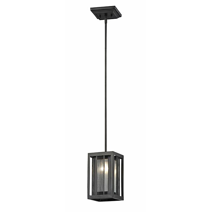 Z Lite Meridional 1 Light Pendant Light In Bronze