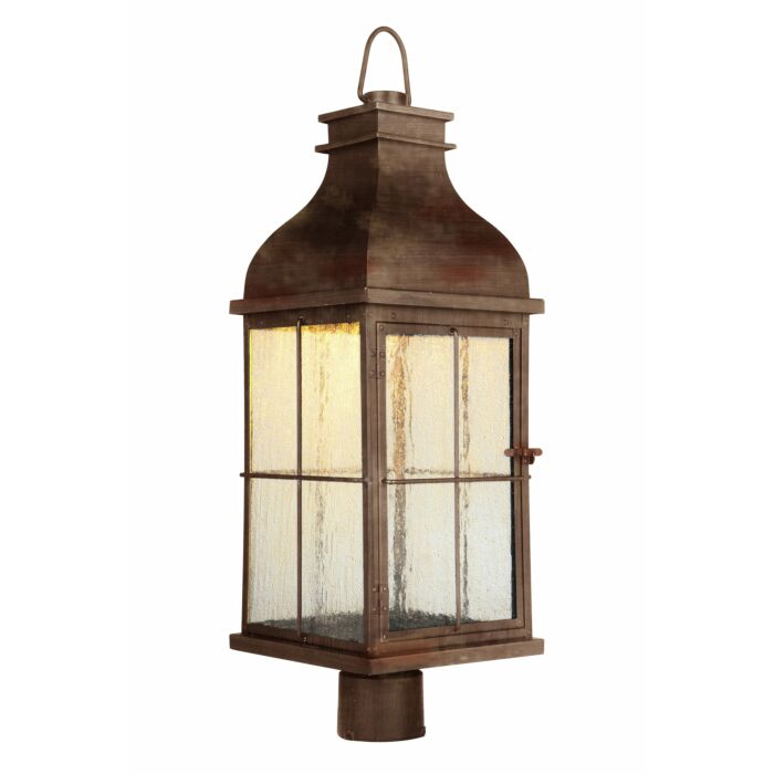 Craftmade Vincent 27" Outdoor Post Light in Weathered Copper