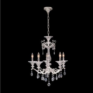  Vasari Traditional Chandelier in Two Tone Silver
