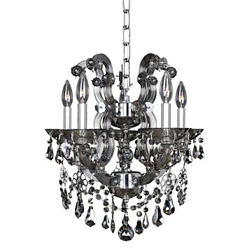 Brahms Five Light Chandelier in Chrome by Allegri