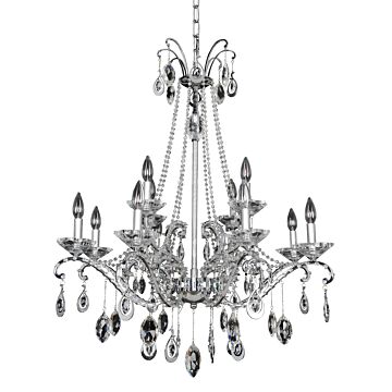  Torreli Contemporary Chandelier in Chrome