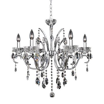 Catalani Six Light Chandelier in Chrome by Allegri