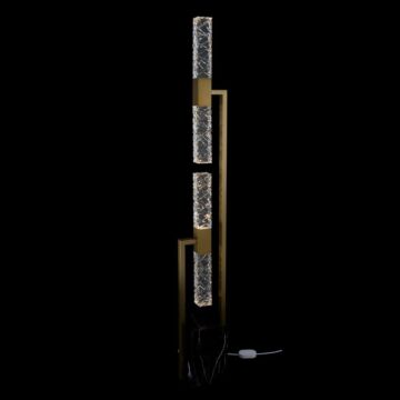 Apollo LED Floor Lamp in True Brass