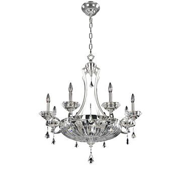  OrecchiniTraditional Chandelier in Two Tone Silver