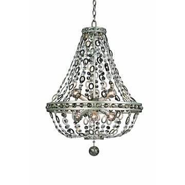 Lucia Pendant Light in Vintage Silver Leaf