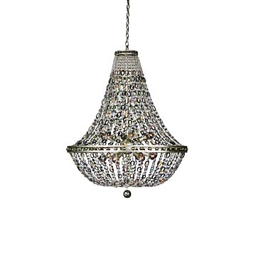  LuciaPendant Light in Vintage Silver Leaf