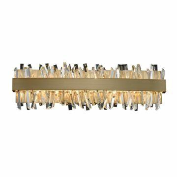 Allegri Glacier 24" LED ADA Bath in Matte Black