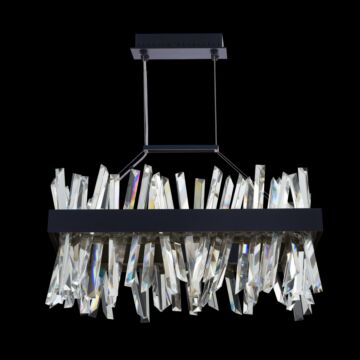 Allegri Glacier 26" LED Island in Brushed Champagne Gold