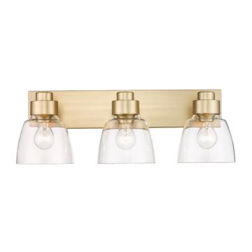 Remy BCB Three Light Bath Vanity in Brushed Champagne Bronze by Golden