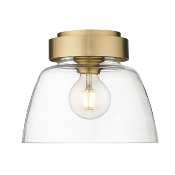 Remy BCB One Light Flush Mount in Brushed Champagne Bronze by Golden