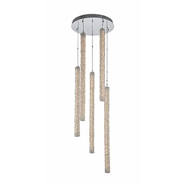  Lina Contemporary Chandelier in Polished Chrome