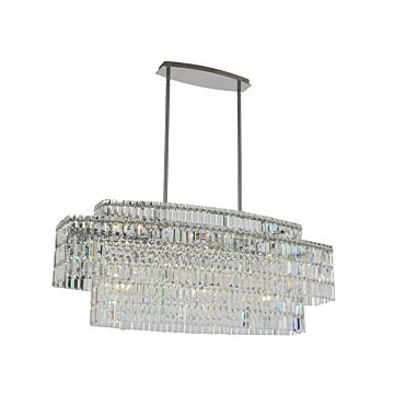 Livelli 10-Light Island Pendant in Polished Chrome