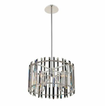  Viano  Contemporary Chandelier in Polished Chrome