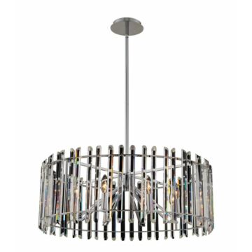  Viano  Contemporary Chandelier in Polished Chrome