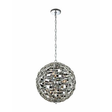  Alta  Contemporary Chandelier in Polished Chrome