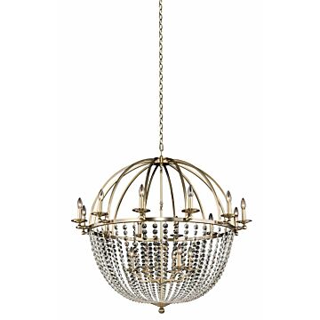  Pendolo Transitional Chandelier in Brushed Champagne Gold