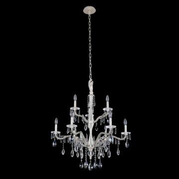 Allegri Venere 9-Light 2 Tier Chandelier in Pewter