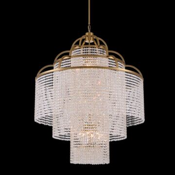 Torta 12-Light 40" Pendant in True Brass
