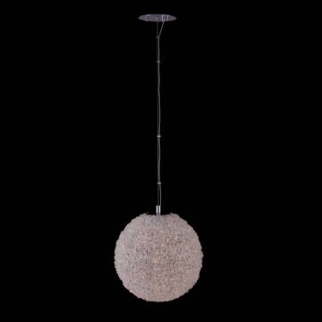 Lina 10" LED Orb Pendant in Polished Chrome