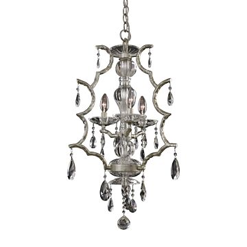  Shorecrest  Transitional Chandelier in Sliver Dollar