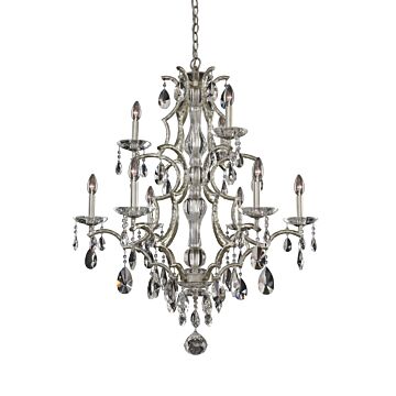  Shorecrest  Transitional Chandelier in Sliver Dollar