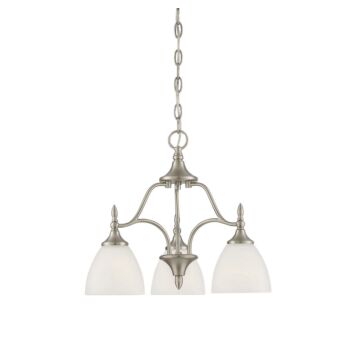 Herndon Three Light Chandelier in Satin Nickel by Savoy House