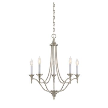 Herndon Five Light Chandelier in Satin Nickel by Savoy House