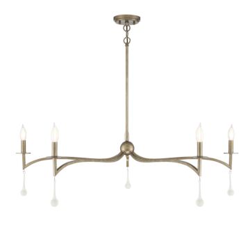 Laramie Five Light Chandelier in Chelsea Gold by Savoy House