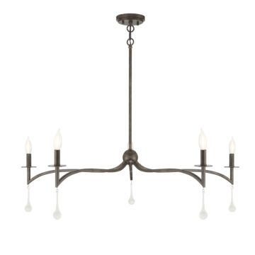Laramie Five Light Chandelier in Chelsea Walnut by Savoy House