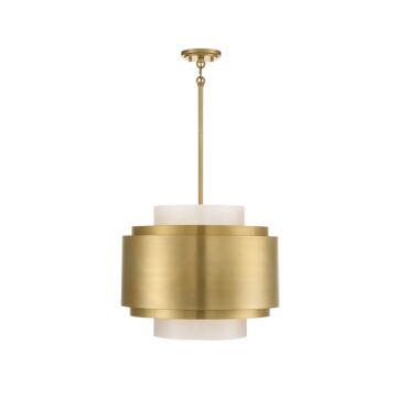 Beacon Four Light Pendant in Burnished Brass by Savoy House