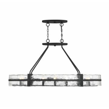 Hudson Ten Light Chandelier in Matte Black by Savoy House