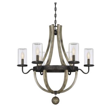Eden Six Light Outdoor Chandelier in Weathervane by Savoy House