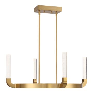 Del Mar LED Chandelier in Warm Brass by Savoy House