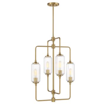 Holton 4-Light Chandelier in Warm Brass