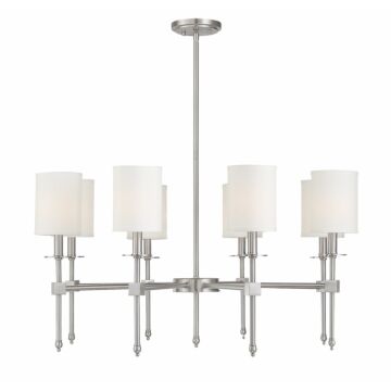 Savoy House Chatham 8 Light Chandelier in Satin Nickel