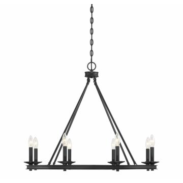 Middleton Eight Light Chandelier in Classic Bronze by Savoy House