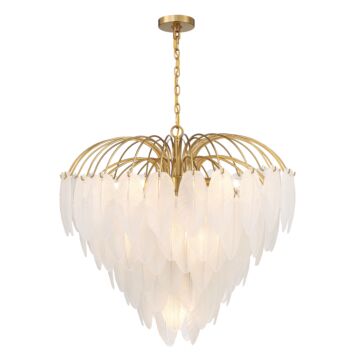 Boa Nine Light Chandelier in Warm Brass by Savoy House