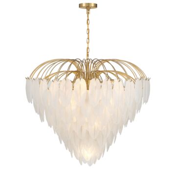 Boa 15 Light Chandelier in Warm Brass by Savoy House