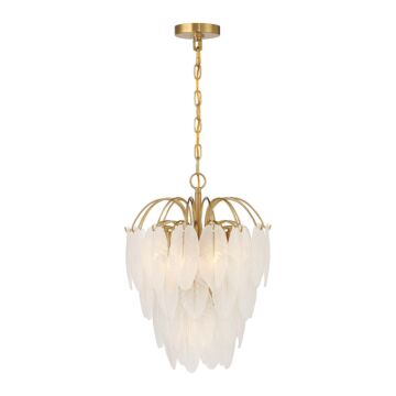 Boa Five Light Chandelier in Warm Brass by Savoy House