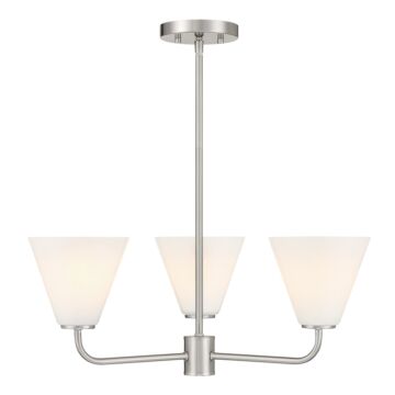 Blair 3-Light Chandelier in Satin Nickel
