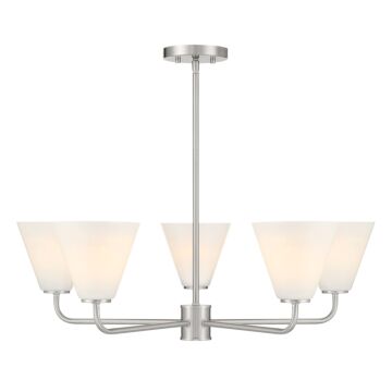 Blair 5-Light Chandelier in Satin Nickel
