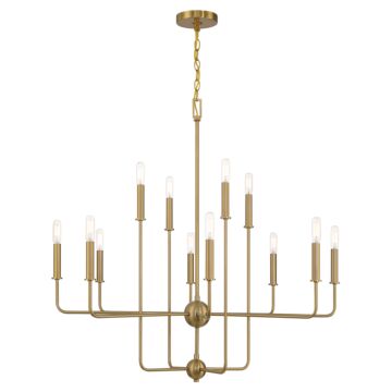 Avondale 12 Light Chandelier in Warm Brass by Savoy House