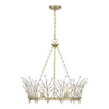 Orianna 6-Light Chandelier in Noble Brass
